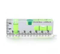 Telituny Nivel de Burbuja Magnético Mini, 75mm Nivel Pequeño con Base Imantada, Nivel Acrílico Transparente para Bricolaje, Fontanería, Nivelación