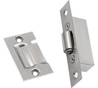 Telituny Pestillos de Rodillos para Puertas, Pestillo de puerta de gabinete de aleación de zinc Pestillo de cajón para puerta corredera cajón armario (color acero inoxidable cepillado)