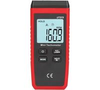 Telituny Tacómetro Digital sin Contactos, UT373 Tacómetro Digital Láser con Pantalla LCD, Mini Medidor Probador De RPM Portátil, para Motores, Ruedas, Ventiladores