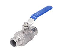 Telituny Válvula de Bola Acero Inoxidable 304 NPT 3/4, Válvula De Bola De NPT 3/4 Pulgadas, Palanca Valvulas Bola Flotante, Valvulas Esferas Cierre Mini, para Bombas Agua, Tanques, Grifo Exterior