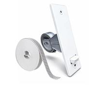 TELKES - Pack Recogedor Compacto de Acero para Persianas Enrollables con Embellecedor Extrafino y Cinta Blanco Pintas 6 MT x 20MM | Sistema Universal Resistente (Con Embellecedor y Rollo de Cinta)