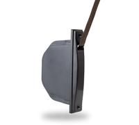 TELKES Recogedor Persiana Empotrado Marron con Cinta 20 mm x 5 m Carrete Cuerda Enrrollable Mecanismo de Muelle Interior Sistema Polea Rollo Tirador Recambio de Cajetin (Marrón, Cinta 18 mm)