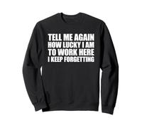 Tell Me Again How Lucky I Am To Work Here I Keep Forgetting Sudadera