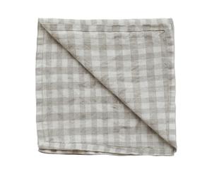 Tell Me More Paño de cocina a cuadros Gingham 70x50 cm Natural