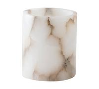 Tell Me More Portavelas Alabaster Blanco-beige. M 14 cm