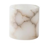 Tell Me More Portavelas Alabaster Blanco-beige. S 10 cm