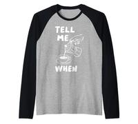 Tell Me When Funny Coffee Pour Over Quote Cafeine Lover Art Camiseta Manga Raglan