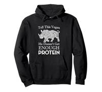 Tell This Vegan Enough Protein Vegan Bodybuilding Strong Sudadera con Capucha