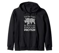 Tell This Vegan Enough Protein Vegan Bodybuilding Strong Sudadera con Capucha