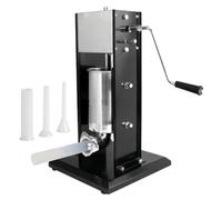 Tellier LOUIS Embutidora de Salchichas Vertical Profesional en Acero Inoxidable | Calidad Superior | 3 Embudos | 2 Modelos de Velocidades | Máquina de Carne | 30 x 58 x 71 cm