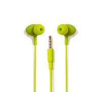 TELLUR Auriculares intrauditivos con Cable Gamma, micrófono Incorporado, Conector de 3,5 mm, Ligero, Llamadas Manos Libres y música (Verde)