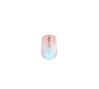 TELLUR Ratón Inalámbrico con Clic Silencioso, Recargable, Nano Receptor USB 2.4 GHz, Mouse Wireles con Clic Silencioso, 1600DPI, Banda de Luz RGB, Diseño Delgado y Ligero para Llevar (Naranja)