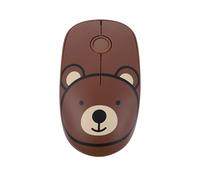 TELLUR Ratón Inalámbrico con Receptor Nano USB 2.4 GHz, Ratón Inalámbrico con Clic Silencioso, 1600 dpi, 3 Botones, Plug & Play, Diseño Delgado y Ligero para Llevar (Oso)