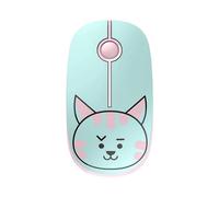 TELLUR Ratón Inalámbrico con Receptor Nano USB 2.4 GHz, Ratón Inalámbrico con Clic Silencioso, 1600 dpi, 3 Botones, Plug & Play, Diseño Delgado y Ligero para Llevar (Gato)