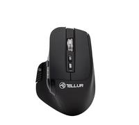 TELLUR Shade Ratón Bluetooth Inalámbrico, Recargable, 3200 dpi, 8 Botones, 4 Dispositivos Simultáneamente, Ratón Inalámbrico con Clic Silencioso, Win, Mac, Android, iOS, USB C, Nano Receptor