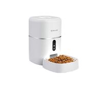 TELLUR SMART Comedero Automático para Gatos y Perros,WiFi, UHD 2K Cámara,Dispensador de Comida Control Remoto, Compatible Alexa y Google, 10s Grabación de Voz, Tiempo de Comida y Porciones Programable