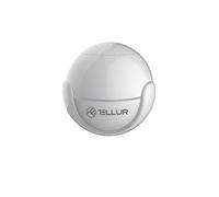 TELLUR Smart Detector de Movimiento WiFi Inalámbrico, Sensor de Movimiento PIR, Notificación para Móvil, Redondo, Diámetro de 5 cm, Blanco, No Necesita HUB