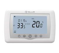 TELLUR Smart Termostato Calefaccion WiFi Alexa, Programable, Control Remoto por App y Voz, Seguridad Infantil, Compatible con Alexa, Google y Siri Shortcuts, Protección Frost, 4 Programas Diarios