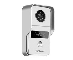 TELLUR SMART Timbre con Vídeo WiFi Inteligente FHD1080P, Timbre Alexa WiFi, Timbre Inalámbrico, Sensor de Movimiento PIR, Visión Nocturna, IP54, Audio Bidireccional, Compatible con Google y Alexa