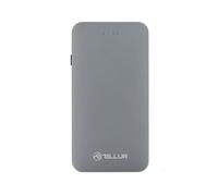 Tellur TLL158131 Batería Externa con Carga rapida (5000 mAh, Qualcomm 3.0, Micro USB, Lightning, Adaptador Tipo-C), Gris