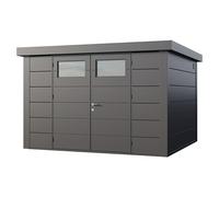Telluria Caseta para jardín Classico 3330 (Medidas ext. (An x Pr): 348 x 318 cm, Acero, Antracita, Sin set)