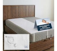 TELLURIS Grounding Sheet - Sábana de puesta a tierra - Earthing Sheet 180 x 68 cm - Mejora el sueño - Fácil conexión con toma de tierra - Comodidad y bienestar natural