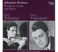 Telmanyi/Vasarhelyi - Johannes Brahms: Works Violin & Piano