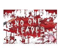 Telón de fondo de 70 x 43 pulgadas para Halloween, pared de sangre que fluye aterradora, fondo de huellas de mano, decoración de fiesta, regalos de Halloween, pancartas para pared