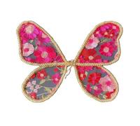 Telón de fondo de alas de mariposa con delicados diseños de bordado, decoraciones de alas para fotografía y accesorios de escenario