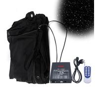 Telón de Fondo de Escenario LED, Tela de Cielo Estrellado con Controlador, Cortinas de Estrellas LED para Fondos de Escenario, Cortina Plegable de Fondo de Luz de Estrellas 4 * 8m