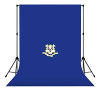 Telón de fondo de fotografía con estampado de bandera del estado de Connecticut para estudio, boda, fiesta, sesiones de fotos