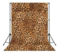 Telón de fondo de fotografía con estampado de leopardo, tela de poliéster resistente a las arrugas, cortinas de video de estudio de retrato