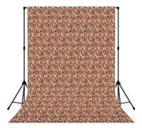 Telón de fondo de fotografía con estampado de palomitas de maíz, tela de poliéster resistente a las arrugas, cortinas de video de estudio de retrato