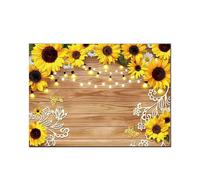 Telón de Fondo de Fotografía de Girasol 210x150cm Tela de Fondo de Fotografía de Cumpleaños de Boda de Jardín de Pared de Flores Amarillas