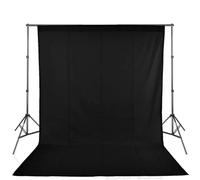 Telón de fondo for fotografía, telón for, tela no tejida Chroma Key, varios tamaños multicolores(Black,160 X 100CM)