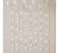 Telón de Fondo para fotografía de Baby Shower, diseño de Nubes, 8 Hilos de Papel, decoración para Baby Shower, Tema Neutro