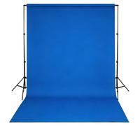 Telón de fondo para fotografía, gran fondo de fotografía plegable, poliéster lavable para sesiones de fotos, fiestas, cortinas, estudio y en vivo (azul, 3 x 6 m)