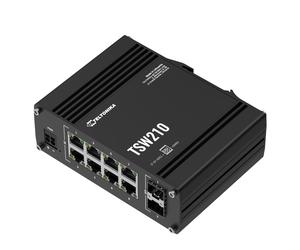 Teltonika Networks Switch Ethernet Gigabit Industrial Teltonika con 2 puertos SFP TSW210