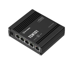 Teltonika Networks Switch Ethernet Gigabit PoE+ para vehículos Teltonika TSW101