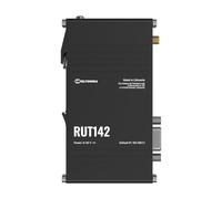 Teltonika RUT142000000 - Router industrial modelo RUT142; RS232 para comunicación serial; soporte de riel DIN integrado; conector de alimentación de 3 pines; 2 puertos Ethernet de 10/100 Mbps; Wi-Fi 4