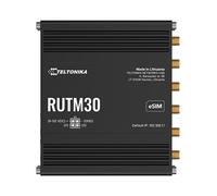 Teltonika RUTM30 Router 5G/4G/LTE/3G Dual SIM eSIM con Wi-Fi 5 (802.11ac) Dual-band, 2 Puertos Gigabit Ethernet, 4 Antenas SMA, para Pared/Rack, Negro
