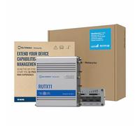 Teltonika RUTX11 - Ranura para tarjeta SIM dual industrial - 4G LTE CAT 6, velocidades de hasta 300 Mbps - Conectividad LAN, WiFi y Bluetooth LE - Compatible con RMS, conmutación automática por error