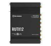 Teltonika RUTX12 Router Industrial Móvil 4G/LTE Dual SIM, Wi-Fi 5, 5 Puertos Gigabit LAN, GPS/GLONASS, Aluminio, para Instalación Pared/DIN