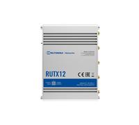 TELTONIKA TK-RUTX12 Industrieller Dual-LTE-Cat-6-Router bis zu 600 Mbit/s - sofortiges Failover mit Dual-SIM und eSIM - Wi-Fi 5