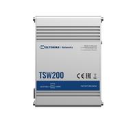 TELTONIKA TK-TSW200 Teltonika Switch PoE Nicht verwaltbarer Industrie-Switch - 8 Ports Ethernet RJ45 Gigabit + 2 SFP Gigabit - 8