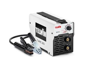 Telwin T-ARC 120 Soldadora Inverter a Electrodo Inverter Portátil Con Accesorios Para Soldadura MMA, 80A