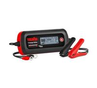 Telwin T-Charge 12 EVO: Cargador de baterías, mantenedor de carga electrónico y comprobador multifunción 6/12 V, pantalla LCD, para todo tipo de baterías de vehículos, coches y motos. IP65. Con cables
