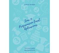 Tema 17. Programación Lineal. Aplicaciones (Oposiciones Matemáticas)