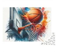 Tema Baloncesto Deportivo Puzzle de 1000 Piezas Puzzle para Adultos Papel Escena Dinámica Relajación Concentración Diversión Familiar Decoración Regalo 38x26cm/1000pcs