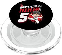 Tema de Arte marcial y Karate Ninja de cumpleaños de 5 años PopSockets PopGrip para MagSafe